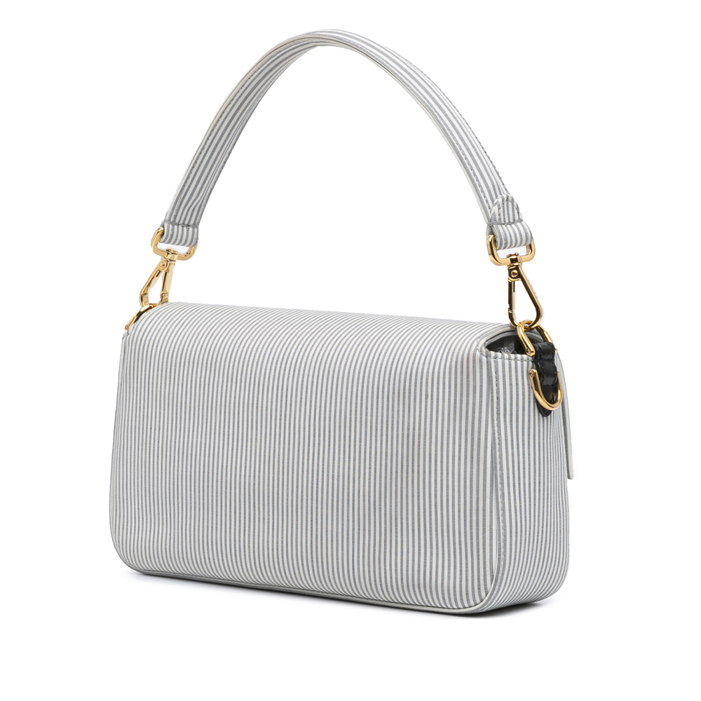 Pre-Loved Fendi Striped Jersey Baguette Satchel - Picture 2 of 10